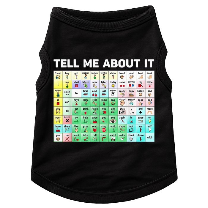 Tell Me About It Speech Language Pathology AAC Sped Teacher Doggie Tank