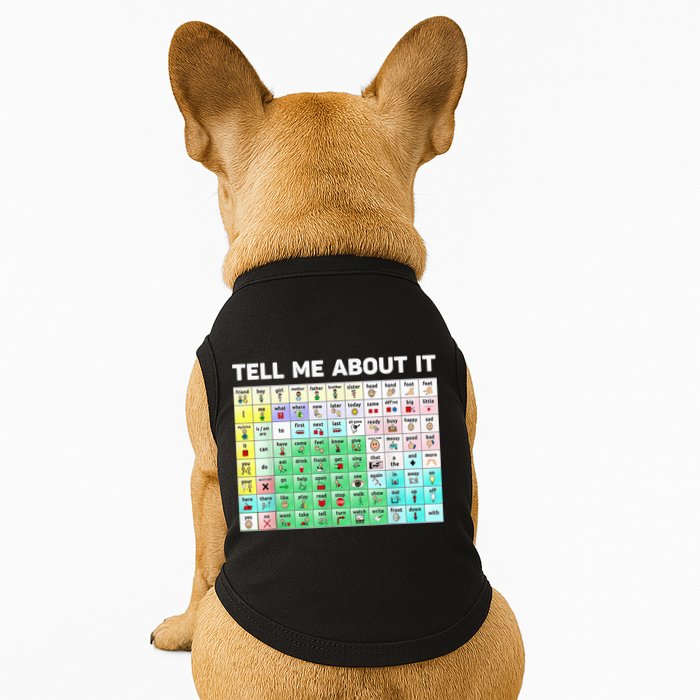 Tell Me About It Speech Language Pathology AAC Sped Teacher Doggie Tank