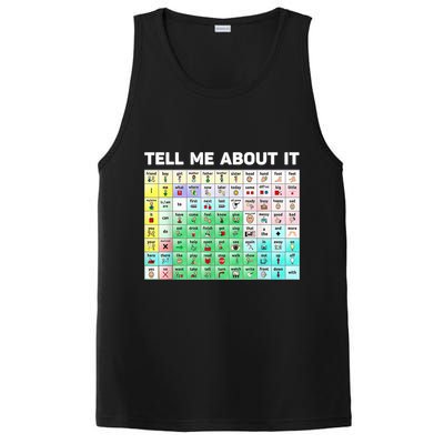 Tell Me About It Speech Language Pathology AAC Sped Teacher PosiCharge Competitor Tank