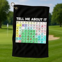 Tell Me About It Speech Language Pathology AAC Sped Teacher Golf Towel
