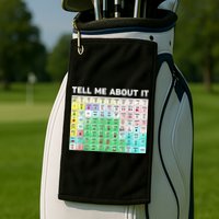 Tell Me About It Speech Language Pathology AAC Sped Teacher Golf Towel