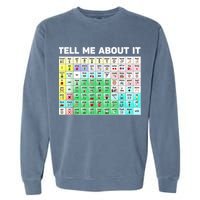 Tell Me About It Speech Language Pathology AAC Sped Teacher Garment-Dyed Sweatshirt