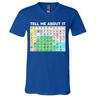 Tell Me About It Speech Language Pathology AAC Sped Teacher V-Neck T-Shirt