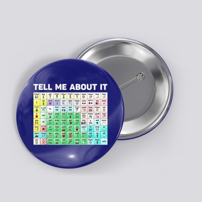 Tell Me About It Speech Language Pathology AAC Sped Teacher Button
