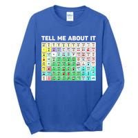 Tell Me About It Speech Language Pathology AAC Sped Teacher Tall Long Sleeve T-Shirt