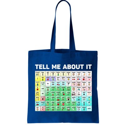 Tell Me About It Speech Language Pathology AAC Sped Teacher Bag