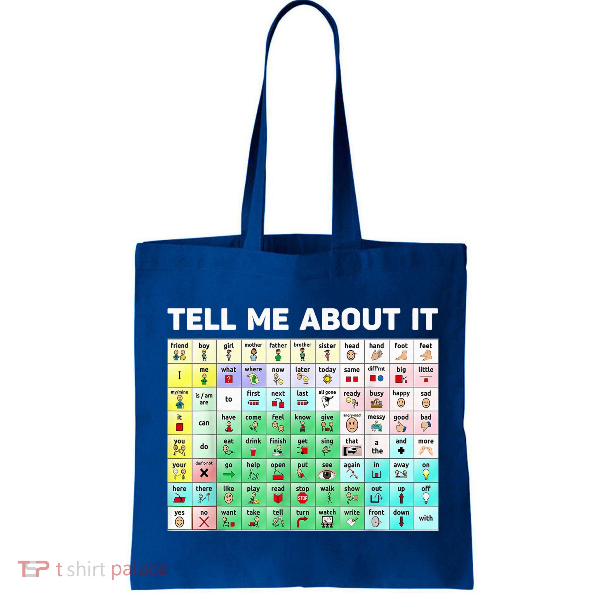 Tell Me About It Speech Language Pathology AAC Sped Teacher Bag