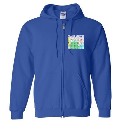 Tell Me About It Speech Language Pathology AAC Sped Teacher Full Zip Hoodie