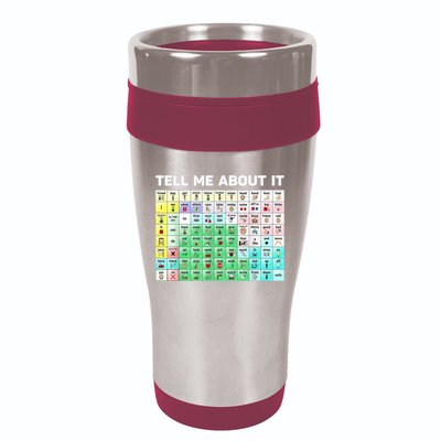 Tell Me About It Speech Language Pathology AAC Sped Teacher 16oz Travel Tumbler