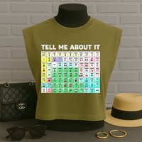 Tell Me About It Speech Language Pathology AAC Sped Teacher Garment-Dyed Women's Muscle Tee