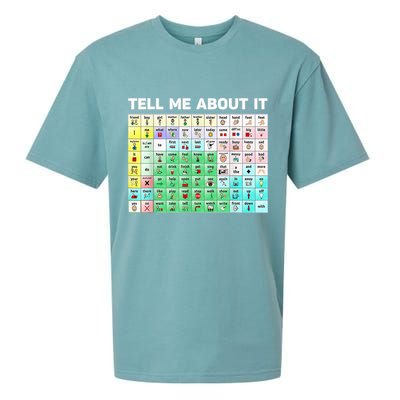 Tell Me About It Speech Language Pathology AAC Sped Teacher Sueded Cloud Jersey T-Shirt