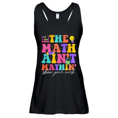 The Math AinT Mathin Math Teachers Teacher Crew Ladies Essential Flowy Tank