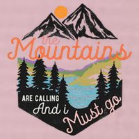 The Mountains Are Calling And I Must Go 25L Jumbo Tote