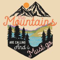 The Mountains Are Calling And I Must Go Drawstring Bag