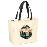 The Mountains Are Calling And I Must Go Zip Tote Bag