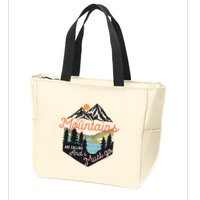 The Mountains Are Calling And I Must Go Zip Tote Bag