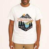 The Mountains Are Calling And I Must Go Tall T-Shirt