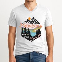 The Mountains Are Calling And I Must Go V-Neck T-Shirt