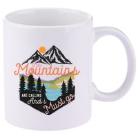 The Mountains Are Calling And I Must Go 11oz C Handle Ceramic Mug