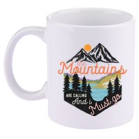 The Mountains Are Calling And I Must Go 11oz C Handle Ceramic Mug