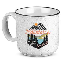 The Mountains Are Calling And I Must Go 15oz Campfire Ceramic Mug