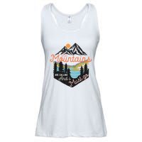 The Mountains Are Calling And I Must Go Ladies Essential Flowy Tank
