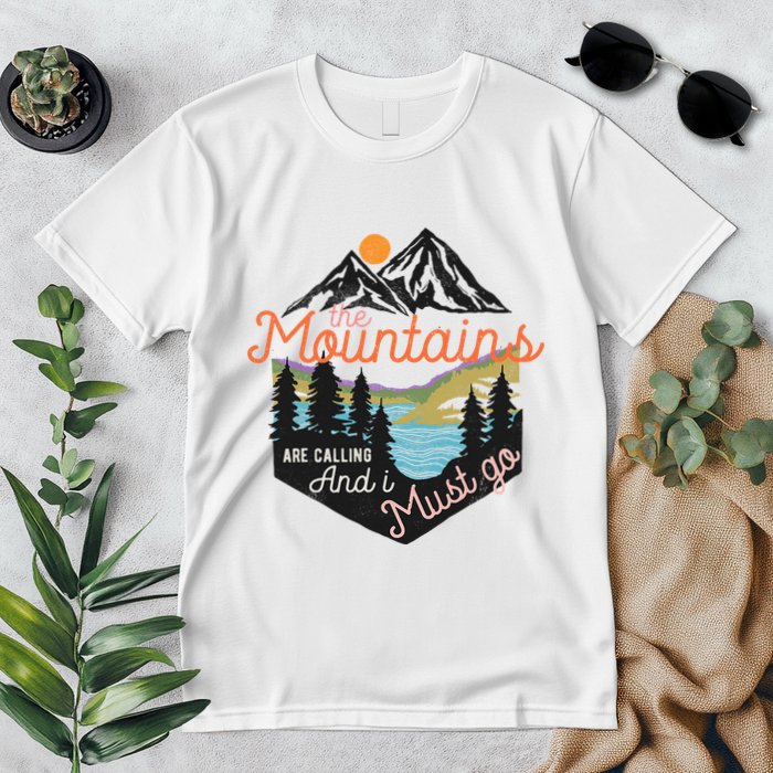 The Mountains Are Calling And I Must Go Premium T-Shirt