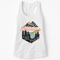 The Mountains Are Calling And I Must Go Womens Tank Top