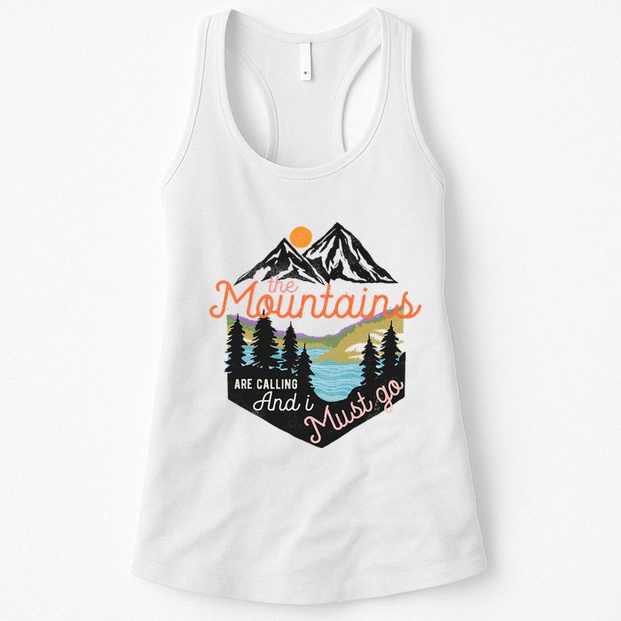 The Mountains Are Calling And I Must Go Womens Tank Top