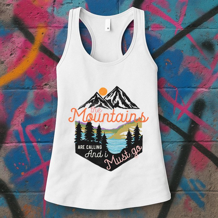 The Mountains Are Calling And I Must Go Womens Tank Top