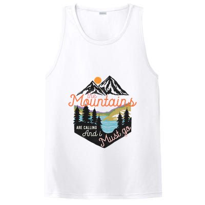 The Mountains Are Calling And I Must Go PosiCharge Competitor Tank