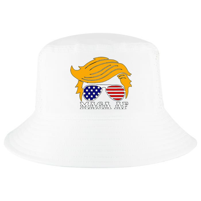 Trump Maga Af Funny Parody Orange Hair Cool Comfort Performance Bucket Hat