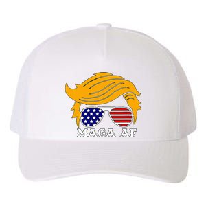 Trump Maga Af Funny Parody Orange Hair Yupoong Adult 5-Panel Trucker Hat