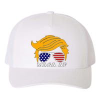 Trump Maga Af Funny Parody Orange Hair Yupoong Adult 5-Panel Trucker Hat