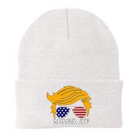 Trump Maga Af Funny Parody Orange Hair Knit Cap Winter Beanie