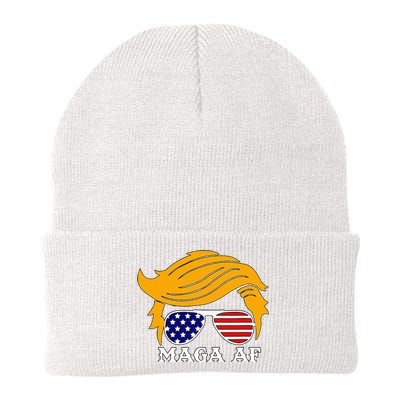 Trump Maga Af Funny Parody Orange Hair Knit Cap Winter Beanie