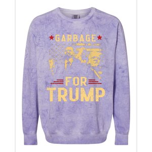 Trump Make American Garbage Great Again Colorblast Crewneck Sweatshirt