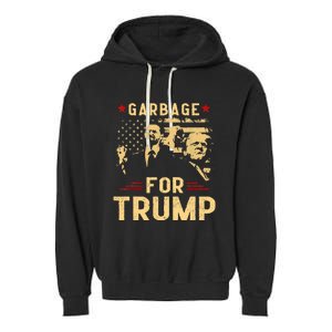 Trump Make American Garbage Great Again Garment-Dyed Fleece Hoodie