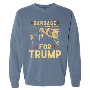 Trump Make American Garbage Great Again Garment-Dyed Sweatshirt