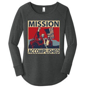 Trump Mission Accomplished Women's Perfect Tri Tunic Long Sleeve Shirt