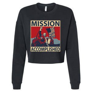 Trump Mission Accomplished Cropped Pullover Crew