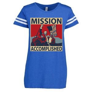 Trump Mission Accomplished Enza Ladies Jersey Football T-Shirt