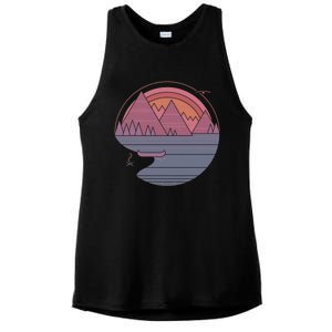 The Mountains Are Calling Ladies PosiCharge Tri-Blend Wicking Tank