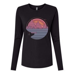 The Mountains Are Calling Womens Cotton Relaxed Long Sleeve T-Shirt