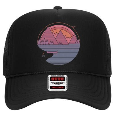 The Mountains Are Calling High Crown Mesh Back Trucker Hat