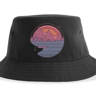 The Mountains Are Calling Sustainable Bucket Hat