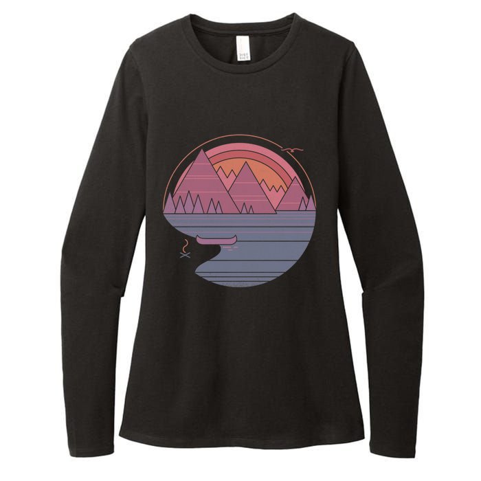 The Mountains Are Calling Womens CVC Long Sleeve Shirt