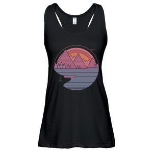 The Mountains Are Calling Ladies Essential Flowy Tank