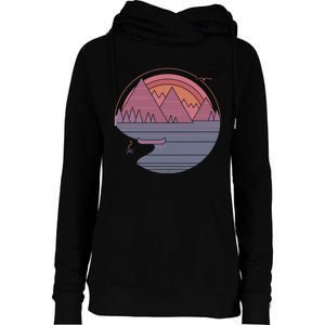 The Mountains Are Calling Womens Funnel Neck Pullover Hood