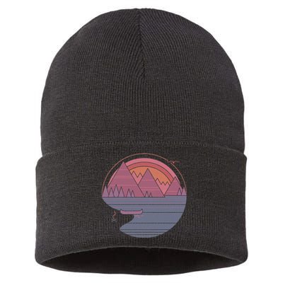 The Mountains Are Calling Sustainable Knit Beanie